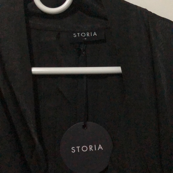 New Black Kimono Dress, Size Med - Picture 3 of 4